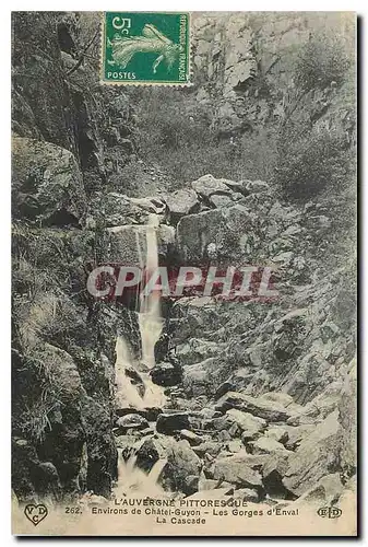 Ansichtskarte AK l'Auvergne pittoresque Environs de Chatel Guyon Les Gorges d'Emval La Cascade