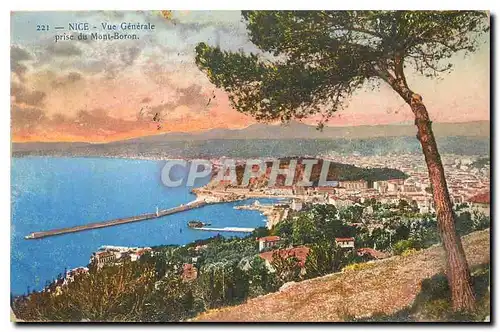 Cartes postales Nice Vue Generale prise du Mont Boron