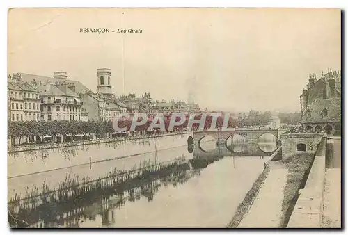 Ansichtskarte AK Besancon Les Quais