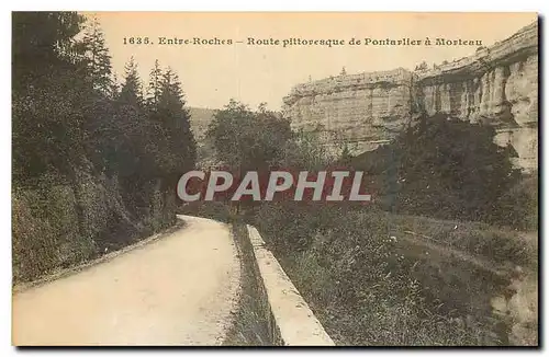 Ansichtskarte AK Entre Roches Route pittoresque de Pontarlier a Morteau