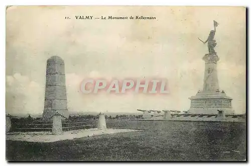 Cartes postales Valmy Le Monument de Kellermann