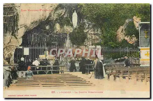 Ansichtskarte AK Les Hautes Pyrenees Lourdes La Grotte Miraculeuse