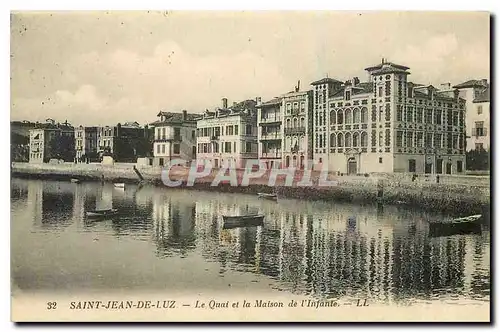 Ansichtskarte AK Saint Jean de Luz Le Quai et la Maison d l'Infante