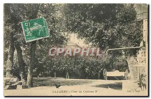 Cartes postales Salliers Cour du Chateau