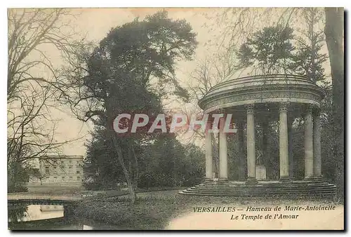 Cartes postales Versailles Hameau de Marie Antoinette le Temple de l'Amour