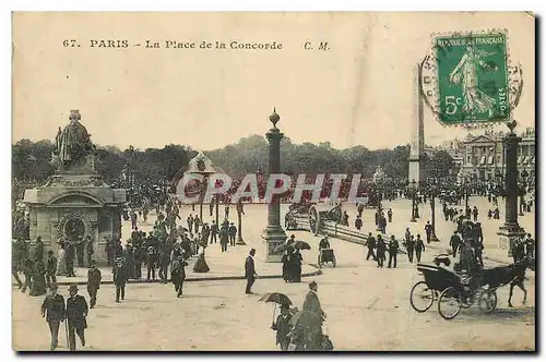 Cartes postales Paris La Place de la Concorde