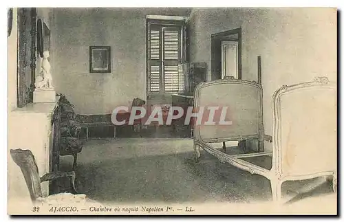 Ansichtskarte AK Ajaccio Chambre ou naquit Napoleon I