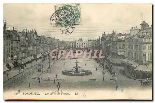 Cartes postales Bordeaux Les Allees de Tourny