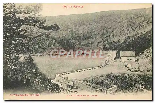 Cartes postales Notre Alsace Le Lac Noir et sa digue