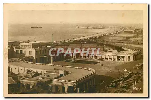 Cartes postales Les Petits Tableaux de Normandie Dieppe l'Esplanade les arcades et l'entree principale du casino