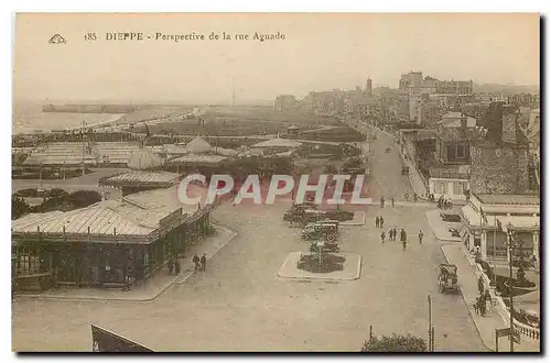 Cartes postales Dieppe Perspective de la rue Aguando