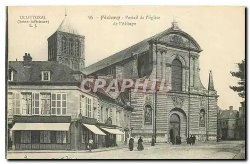 Cartes postales Fecamp Portail de l'Eglise de l'Abbaye