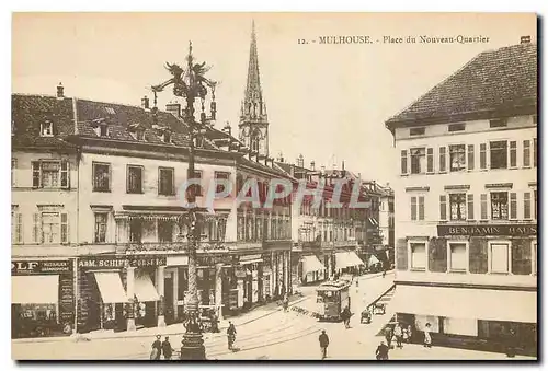 Cartes postales Mulhouse Place de Nouveau Quartier