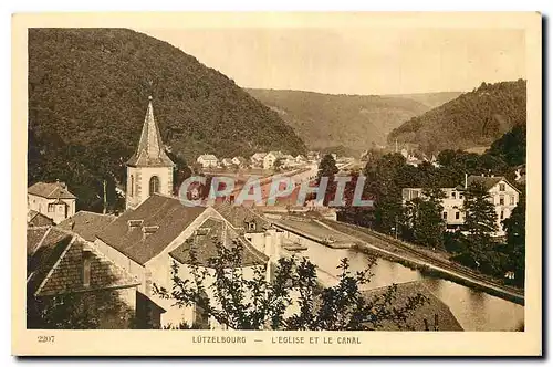 Cartes postales Lutzelbourg l'Eglise et le Canal