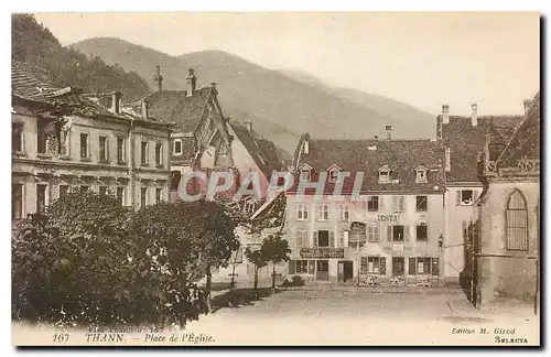 Cartes postales Thann Place de l'Eglise