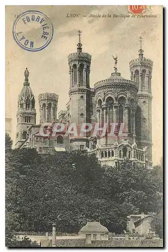 Cartes postales Lyon Abside de la Basilique de l'Ourvieres