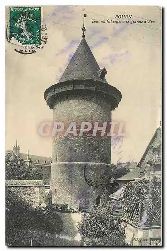 Cartes postales Rouen Tour ou fut enfermee Jeanee d'Arc
