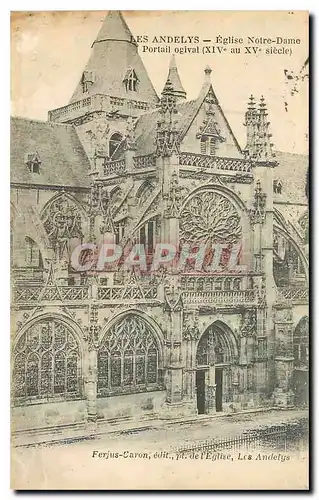 Cartes postales Les Andelys Eglise Notre Dame portail ogival