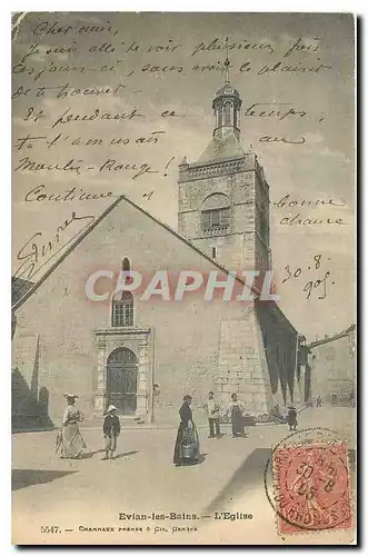 Cartes postales Evian les Bains l'Eglise