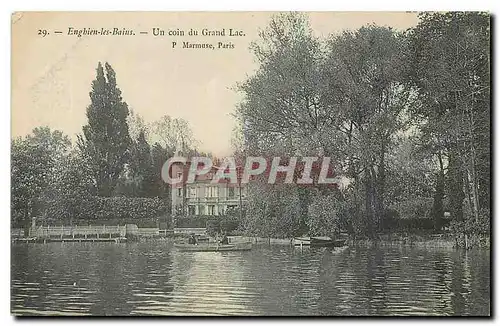 Ansichtskarte AK Enghien les Bains Un coin du Grand Lac