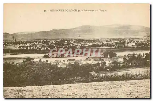 Ansichtskarte AK Mulhouse Dornach et le Panorama des Vosges