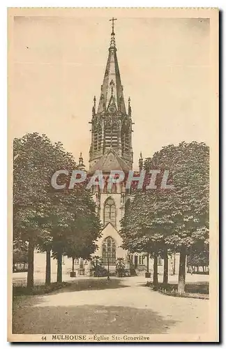 Cartes postales Mulhouse Eglise Ste Genevieve