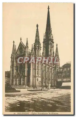 Cartes postales Mulhouse Eglise Protestance St Etienne