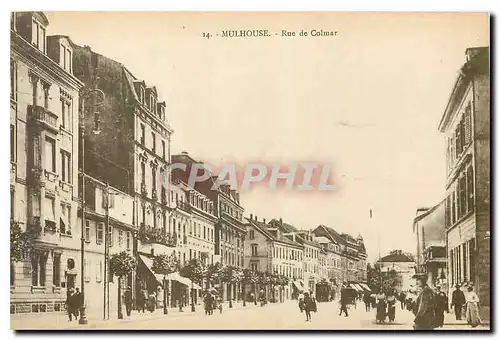 Ansichtskarte AK Mulhouse Rue de Colmar