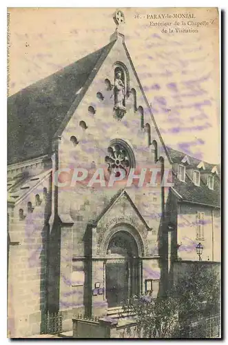 Cartes postales Paray le Monial EWxterieur de la Chapelle de la Visitation