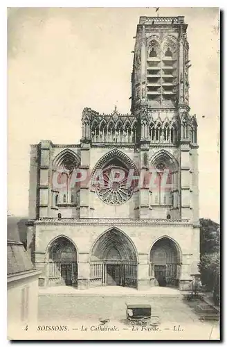 Cartes postales Soissons La Cathedrale La Facade