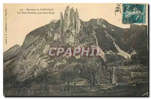 Cartes postales Environs de Grenoble Les Trois Pucelles pres Saint Nizier