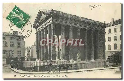 Cartes postales Vienne Temple d'Auguste et de Livie