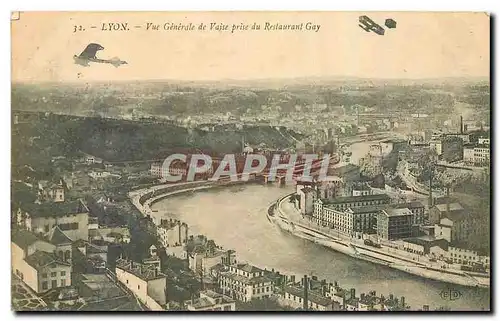 Cartes postales Lyon Vue Generale de Vaise prise du Restaurant Gay