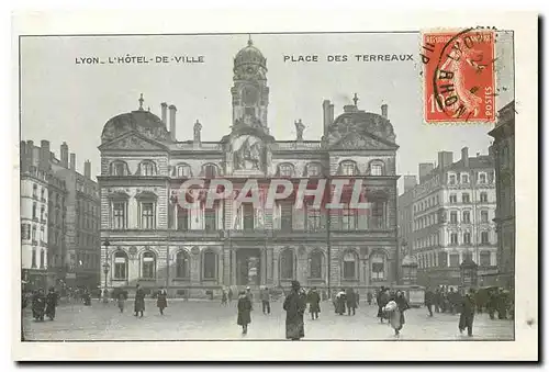 Cartes postales Lyon l'Hotel de Ville Place des Terreaux