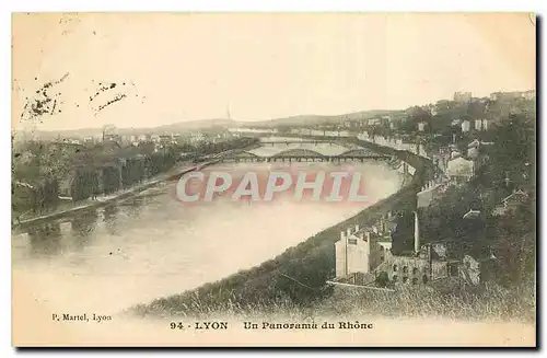 Cartes postales Lyon Un Panorama du Rhone