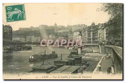 Ansichtskarte AK Lyon Pont La Feuille et Coteau des Chartreux