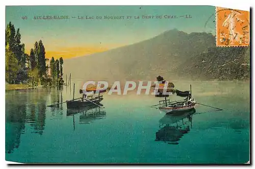 Cartes postales Aix les Bains Le Lac du Bourget et la Dent du Chat