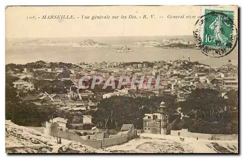 Ansichtskarte AK Marseille Vue generale sur le Iles