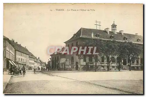 Cartes postales Thann La Place et l'Hotel de Ville