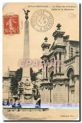 Cartes postales Aix en Provence La Place des Precheurs Eglise de la Madeleine