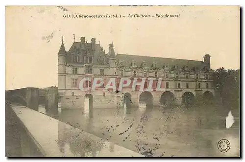 Ansichtskarte AK Chenonceaux I et L Le Chateau Facade Ouest