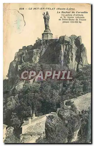 Cartes postales Le Puy en Velay Haute Loire Le Rocher de Corneille