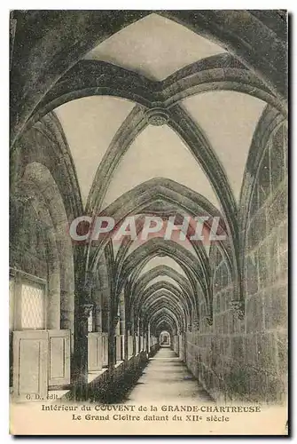 Cartes postales Interieur du Couvent de la Grande Chartreuse