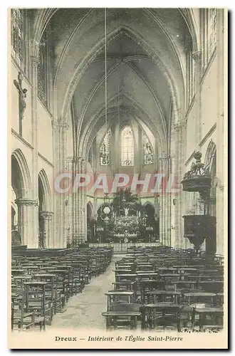 Cartes postales Dreux Interieur de l'Eglise Saint Pierre