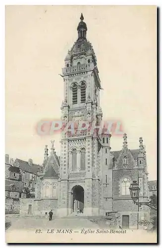 Cartes postales Le Mans Eglise Saint Benoist