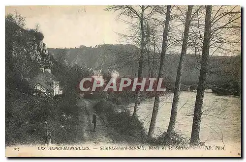 Ansichtskarte AK Les Alpes Mancelles Saint Leonard des bois bords de la Sarthe