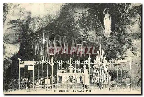 Cartes postales Lourdes La Grotte