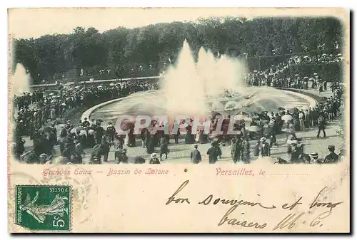 Cartes postales Grandes Eaux Bassin de Latone Versailles