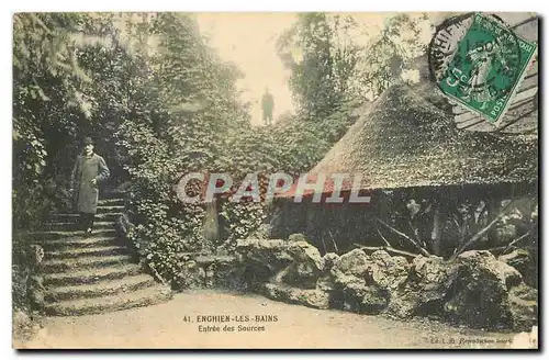Cartes postales Enghien les Bains Entree des Sources