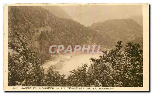Cartes postales Massif du Hohneck l'Altenweiher vu du Rainkopf